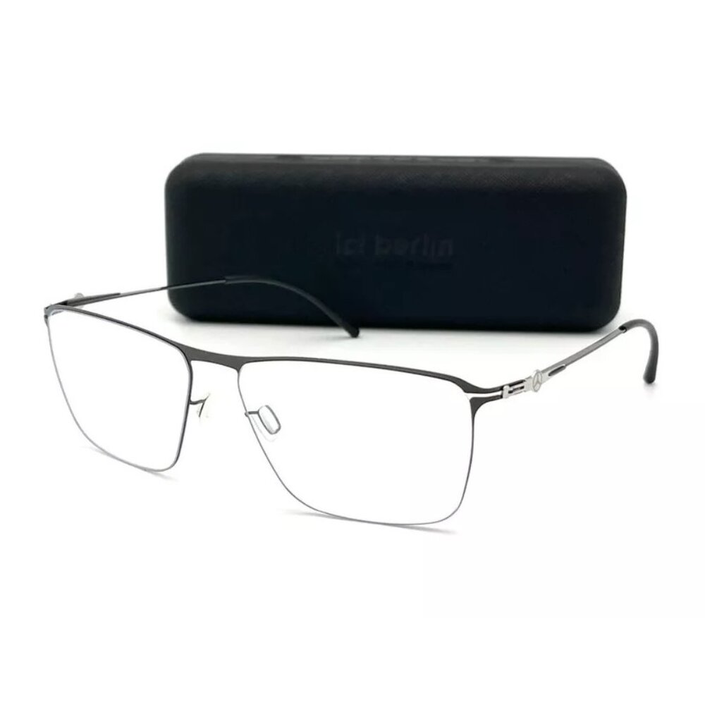 IC BERLIN MERCEDES BENZ MB 08 Gunmetal Black / Demo Lens 56mm Eyeglasses